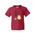 thumbnail image 1 of Inktastic The Chicks Dig Me Easter Baby Chick with Basket and Eggs Youth T-Shirt, 1 of 5