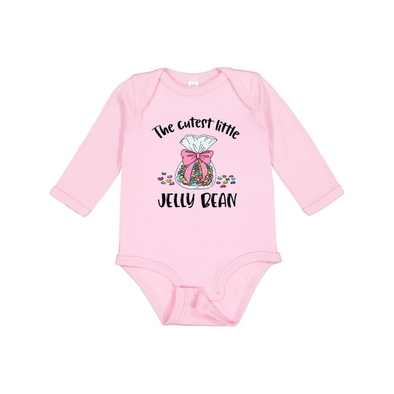 Inktastic The Cutest Little Jelly Bean Boys or Girls Long Sleeve Baby Bodysuit
