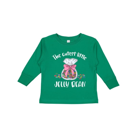 Inktastic The Cutest Little Jelly Bean Boys or Girls Long Sleeve Toddler T-Shirt