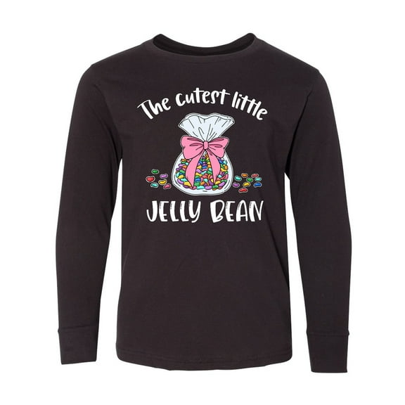 Inktastic The Cutest Little Jelly Bean Long Sleeve Youth T-Shirt