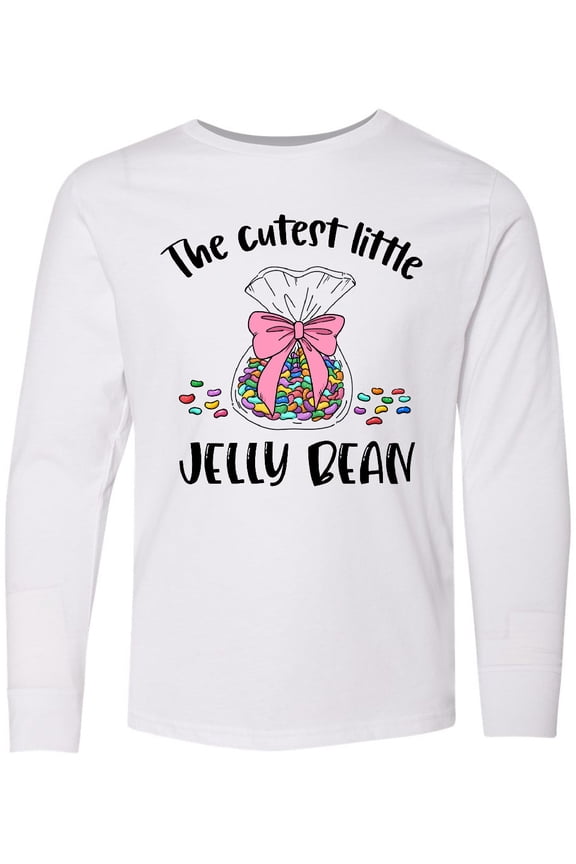 The Cutest Little Jelly Bean Long Sleeve Youth T-Shirt