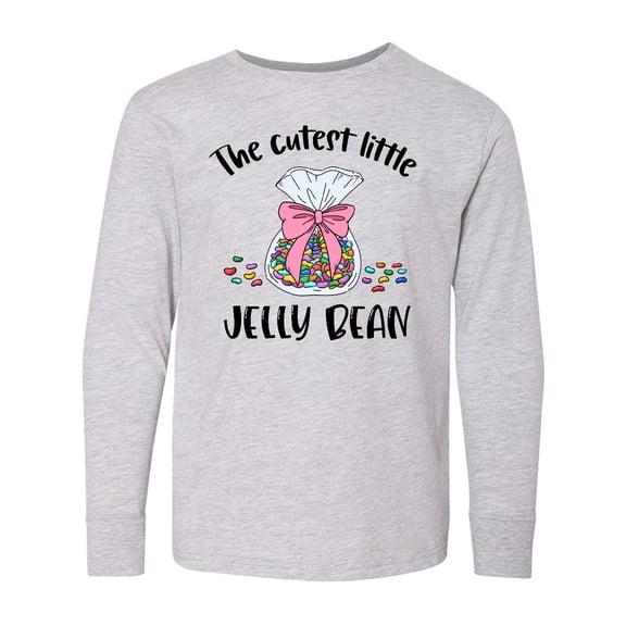 Inktastic The Cutest Little Jelly Bean Long Sleeve Youth T-Shirt