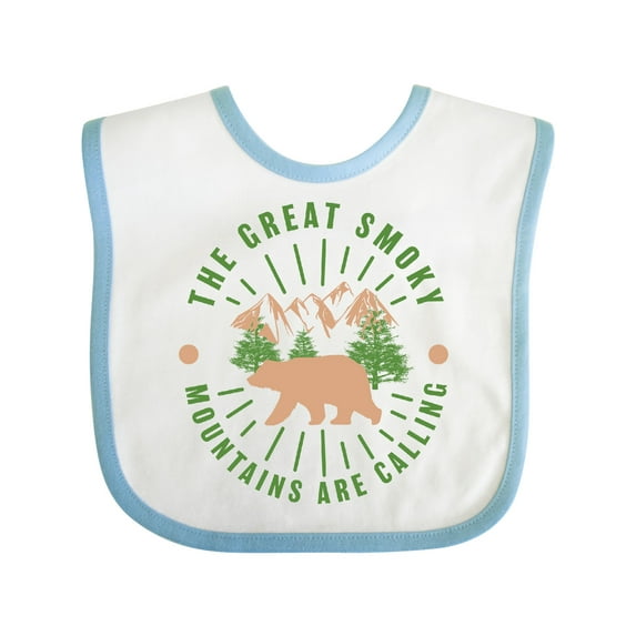 Inktastic The Great Smoky Mountains Are Calling Boys or Girls Baby Bib
