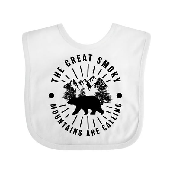 Inktastic The Great Smoky Mountains Are Calling Boys or Girls Baby Bib