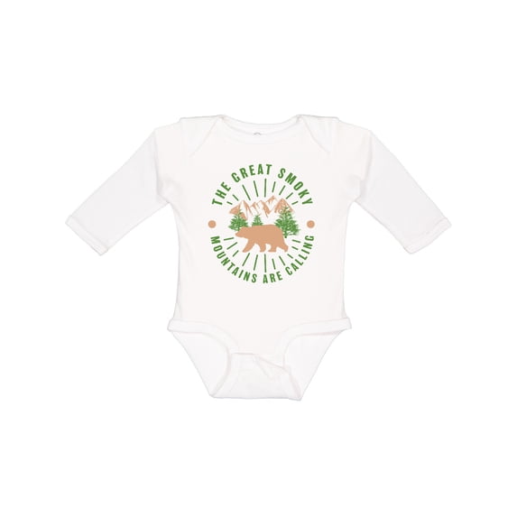 Inktastic The Great Smoky Mountains Are Calling Boys or Girls Long Sleeve Baby Bodysuit