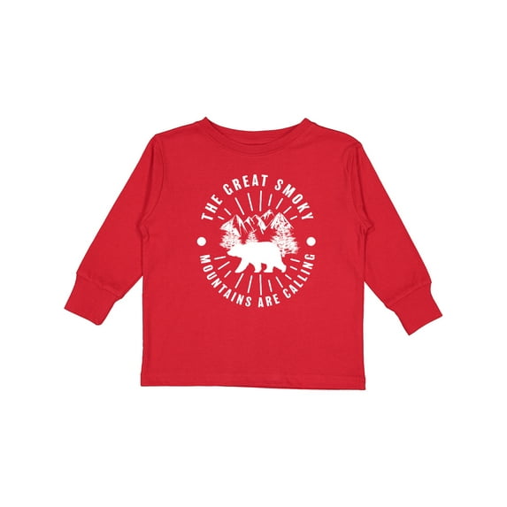 Inktastic The Great Smoky Mountains Are Calling Boys or Girls Long Sleeve Toddler T-Shirt