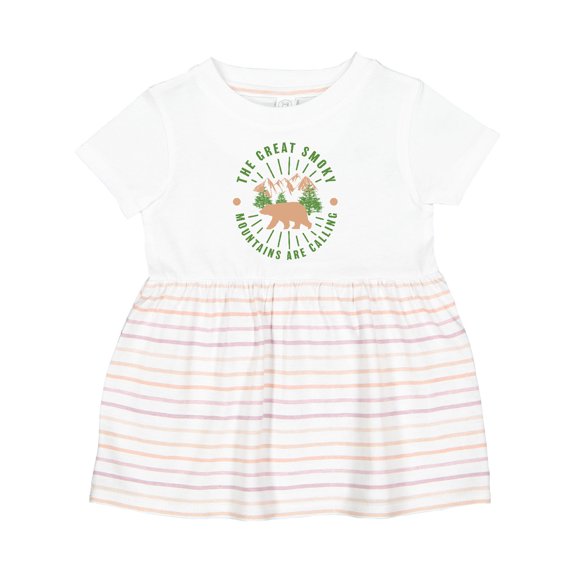 Inktastic The Great Smoky Mountains Are Calling Girls Baby Dress