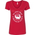 thumbnail image 1 of Inktastic The Great Smoky Mountains Are Calling Women's V-Neck T-Shirt, 1 of 5