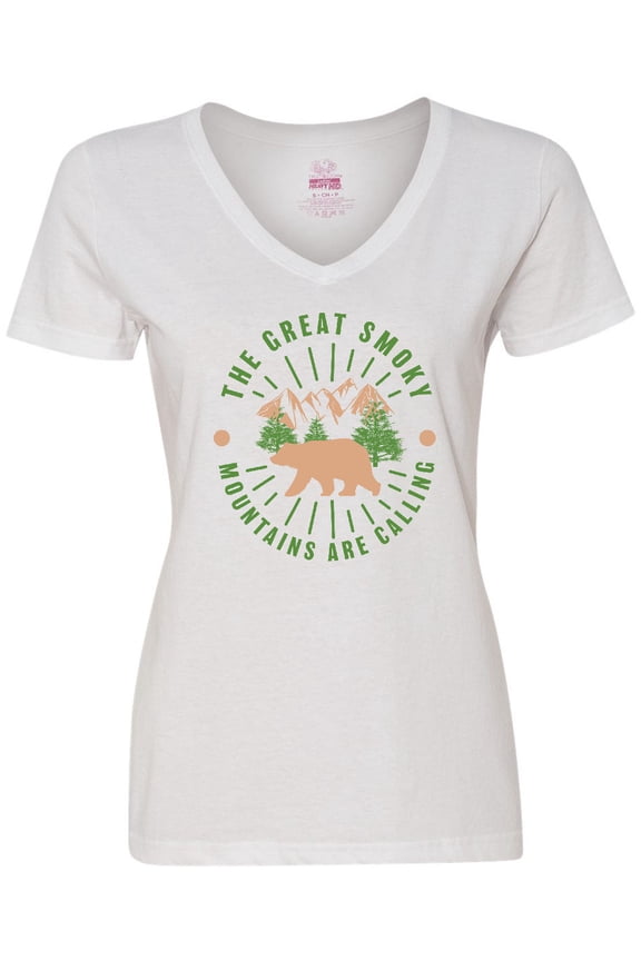 The Great Smoky Mountains Are Calling Women's V-Neck T-Shirt
