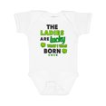 thumbnail image 1 of Inktastic The Ladies Are Lucky That I Was Born St Patricks Day Baby Boy Boys Baby Bodysuit, 1 of 5