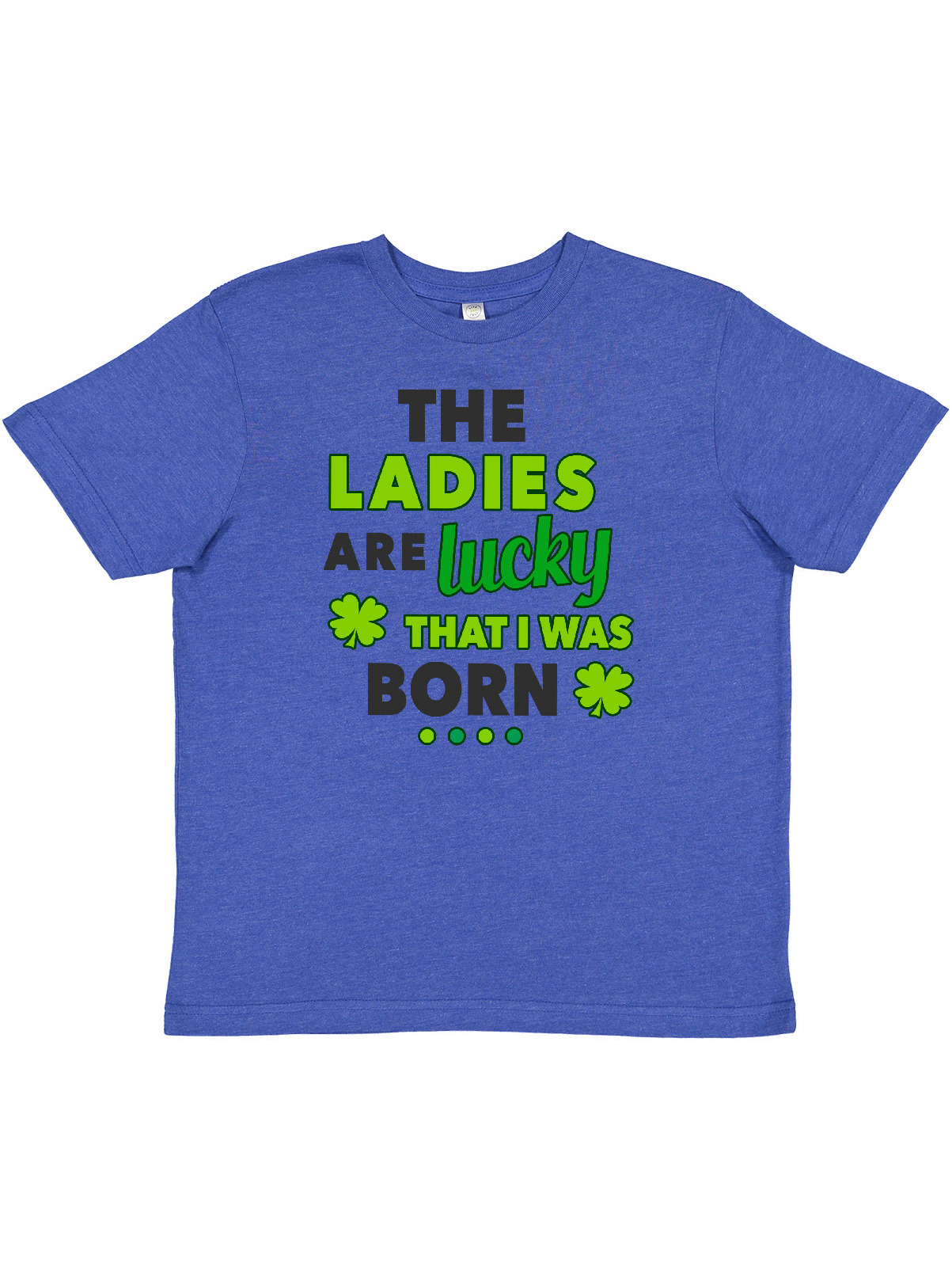Inktastic The Ladies Are Lucky That I Was Born St Patricks Day Baby Boy Youth T-Shirt - image 1 of 4