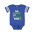thumbnail image 1 of Inktastic The Ladies are Lucky That I was Born St Patricks Day Baby Boy Boys Baby Bodysuit, 1 of 5