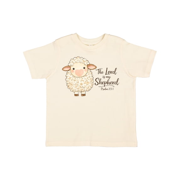 Inktastic The Lord is My Shepherd Psalm 23:1 Cute Sheep Boys or Girls Toddler T-Shirt