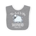 thumbnail image 1 of Inktastic The Lord is My Shepherd Psalm 23 Boys or Girls Baby Bib, 1 of 4