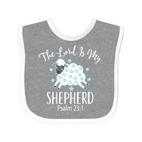 Inktastic The Lord is My Shepherd Psalm 23 Boys or Girls Baby Bib