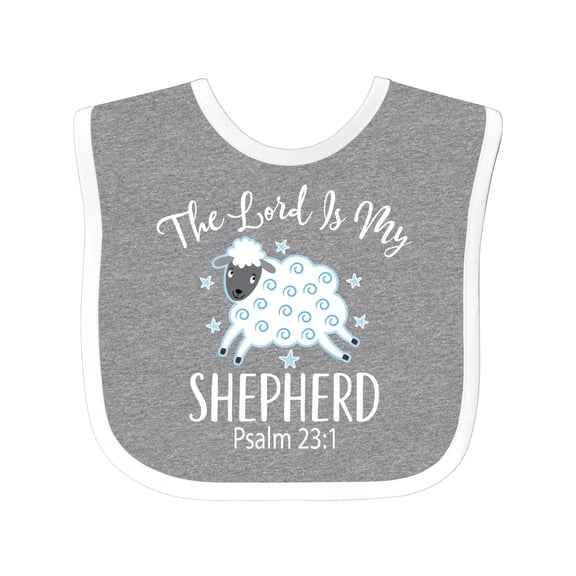 Inktastic The Lord is My Shepherd Psalm 23 Boys or Girls Baby Bib