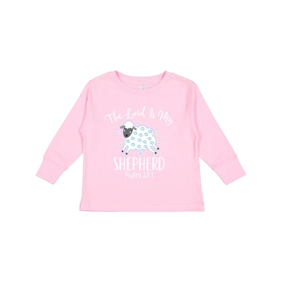Inktastic The Lord is My Shepherd Psalm 23 Boys or Girls Long Sleeve Toddler T-Shirt
