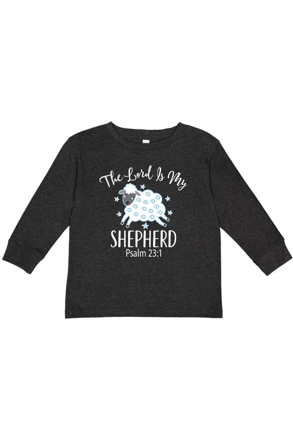 The Lord is My Shepherd Psalm 23 Boys or Girls Long Sleeve Toddler T-Shirt