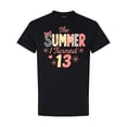 thumbnail image 1 of Inktastic The Summer I Turned 13 Cute Birthday Design T-Shirt, 1 of 5