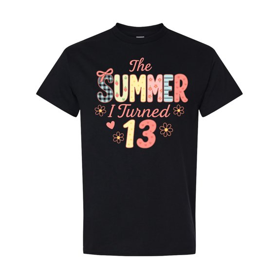 Inktastic The Summer I Turned 13 Cute Birthday Design T-Shirt