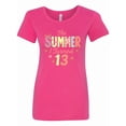 thumbnail image 1 of Inktastic The Summer I Turned 13 Cute Birthday Design Women's T-Shirt, 1 of 5