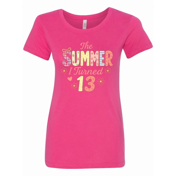 Inktastic The Summer I Turned 13 Cute Birthday Design Women's T-Shirt