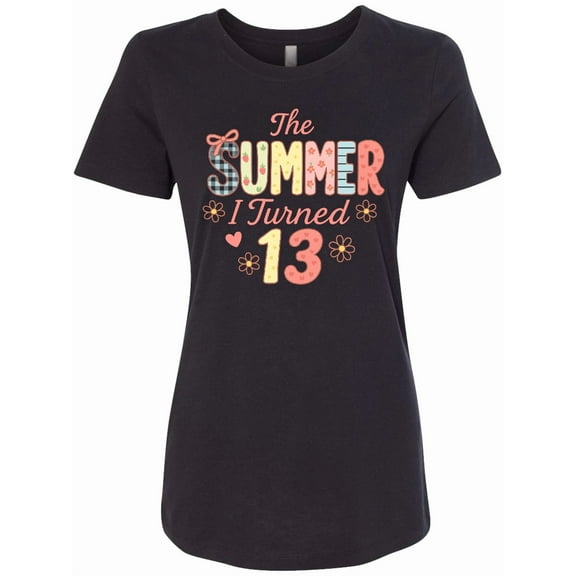Inktastic The Summer I Turned 13 Cute Birthday Design Women's T-Shirt