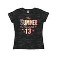thumbnail image 1 of Inktastic The Summer I Turned 13 Cute Birthday Design Women's T-Shirt, 1 of 5