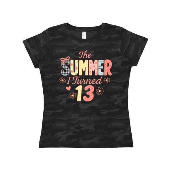 Inktastic The Summer I Turned 13 Cute Birthday Design Women's T-Shirt