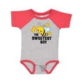 thumbnail image 1 of Inktastic The Sweetest Boy with Bee and Honey Combs Boys or Girls Baby Bodysuit, 1 of 5