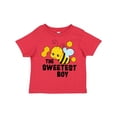 thumbnail image 1 of Inktastic The Sweetest Boy with Bee and Honey Combs Boys or Girls Toddler T-Shirt, 1 of 5