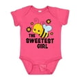 thumbnail image 1 of Inktastic The Sweetest Girl with Bee and Honey Combs Boys or Girls Baby Bodysuit, 1 of 5