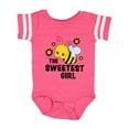 thumbnail image 1 of Inktastic The Sweetest Girl with Bee and Honey Combs Boys or Girls Baby Bodysuit, 1 of 5