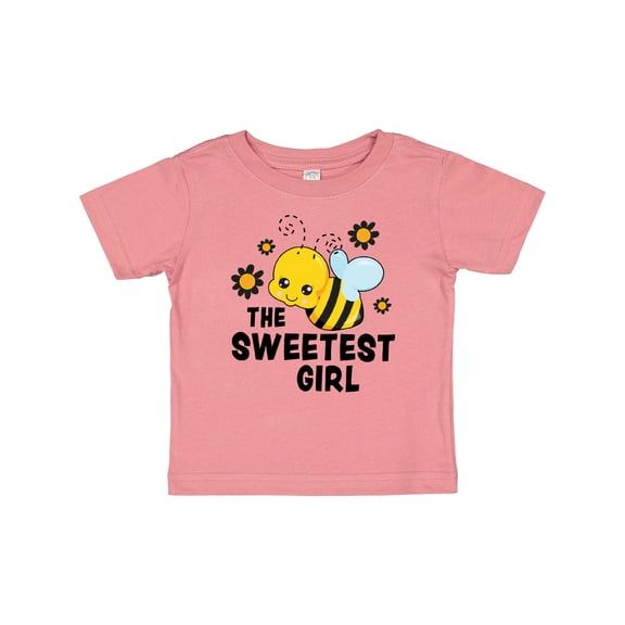 Inktastic The Sweetest Girl with Bee and Honey Combs Boys or Girls Baby T-Shirt