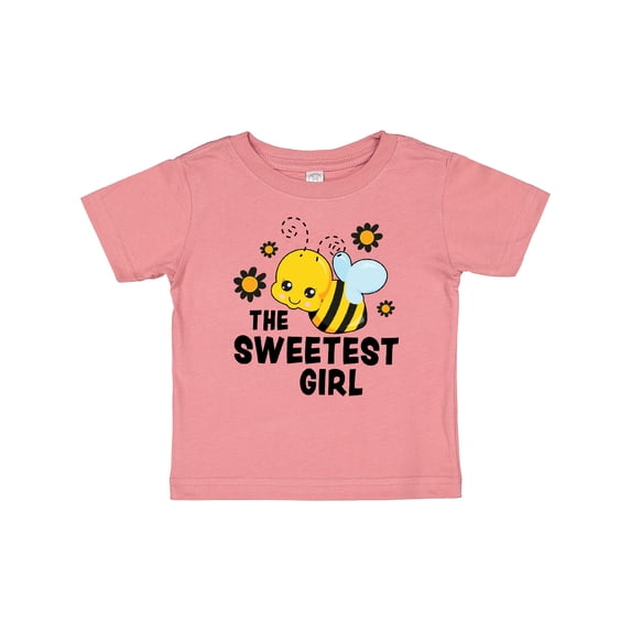 Inktastic The Sweetest Girl with Bee and Honey Combs Boys or Girls Baby T-Shirt