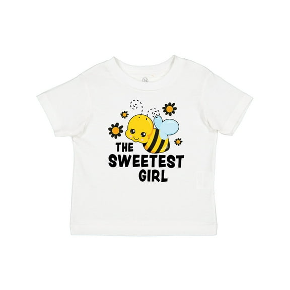 Inktastic The Sweetest Girl with Bee and Honey Combs Boys or Girls Baby T-Shirt