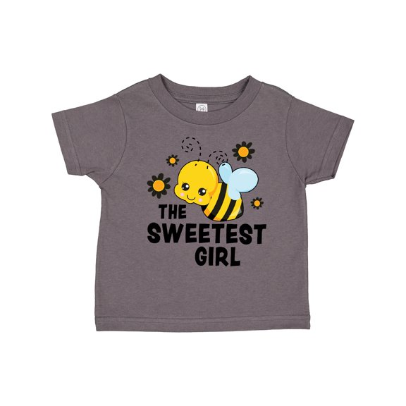 Inktastic The Sweetest Girl with Bee and Honey Combs Boys or Girls Toddler T-Shirt