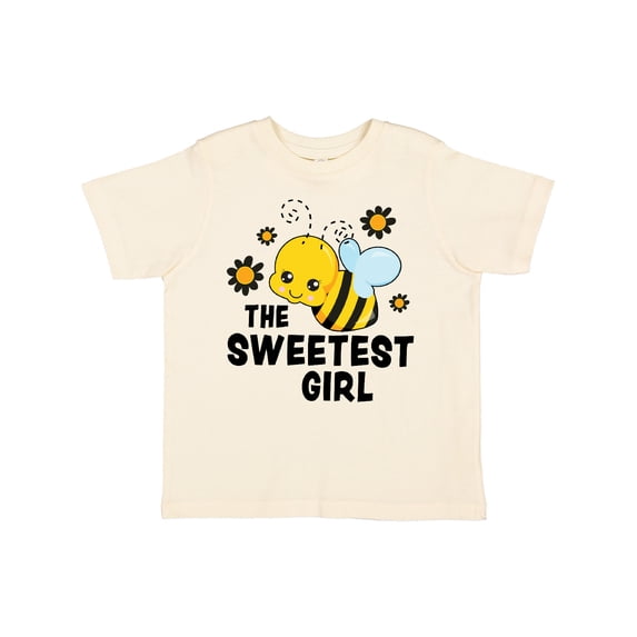 Inktastic The Sweetest Girl with Bee and Honey Combs Boys or Girls Toddler T-Shirt