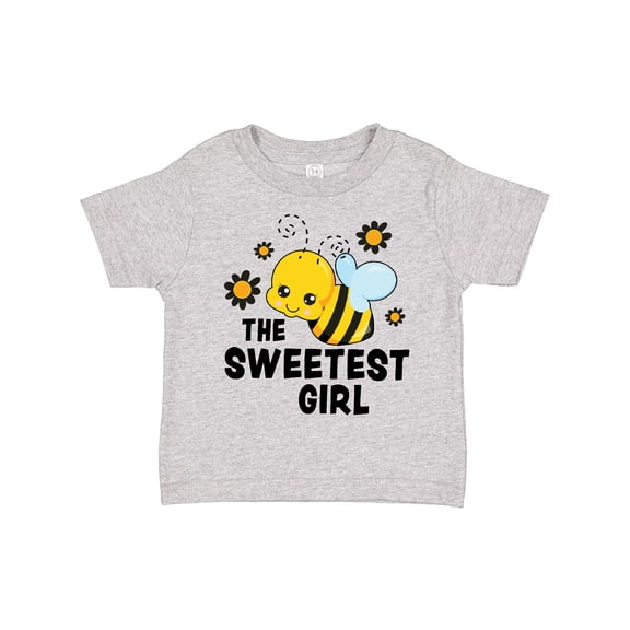 Inktastic The Sweetest Girl with Bee and Honey Combs Boys or Girls Toddler T-Shirt