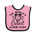 thumbnail image 1 of Inktastic The Worlds Cutest Alarm Clock Boys or Girls Baby Bib, 1 of 4