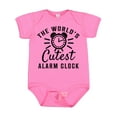thumbnail image 1 of Inktastic The Worlds Cutest Alarm Clock Boys or Girls Baby Bodysuit, 1 of 5