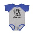 thumbnail image 1 of Inktastic The Worlds Cutest Alarm Clock Boys or Girls Baby Bodysuit, 1 of 5