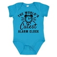 thumbnail image 1 of Inktastic The Worlds Cutest Alarm Clock Boys or Girls Baby Bodysuit, 1 of 5