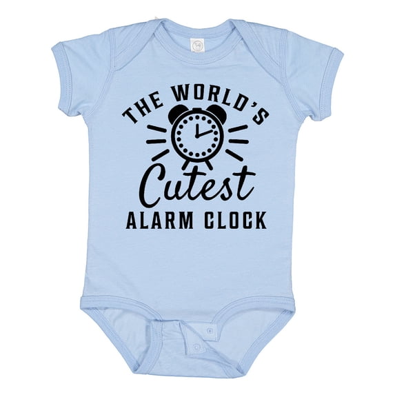 Inktastic The Worlds Cutest Alarm Clock Boys or Girls Baby Bodysuit