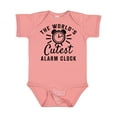 thumbnail image 1 of Inktastic The Worlds Cutest Alarm Clock Boys or Girls Baby Bodysuit, 1 of 5