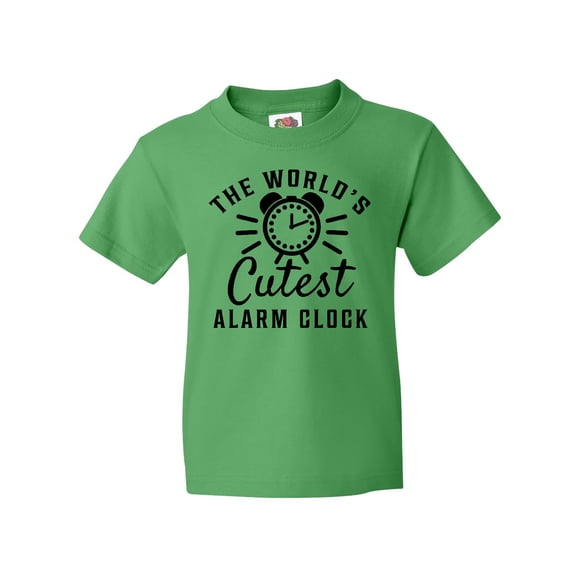 Inktastic The Worlds Cutest Alarm Clock Youth T-Shirt