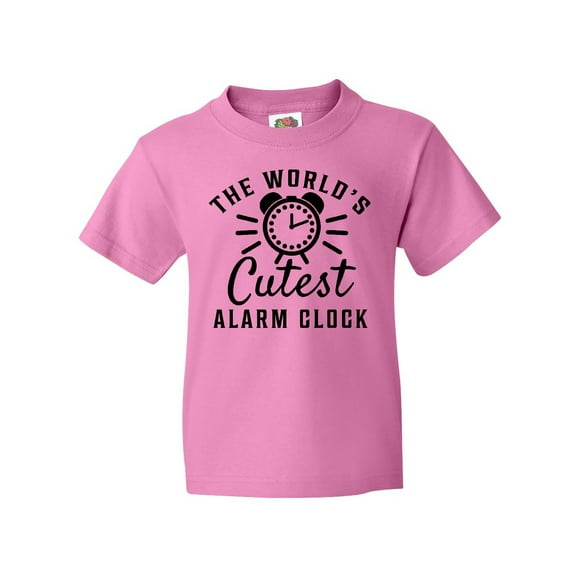 Inktastic The Worlds Cutest Alarm Clock Youth T-Shirt