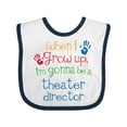 thumbnail image 1 of Inktastic Theater Director Future Boys or Girls Baby Bib, 1 of 4