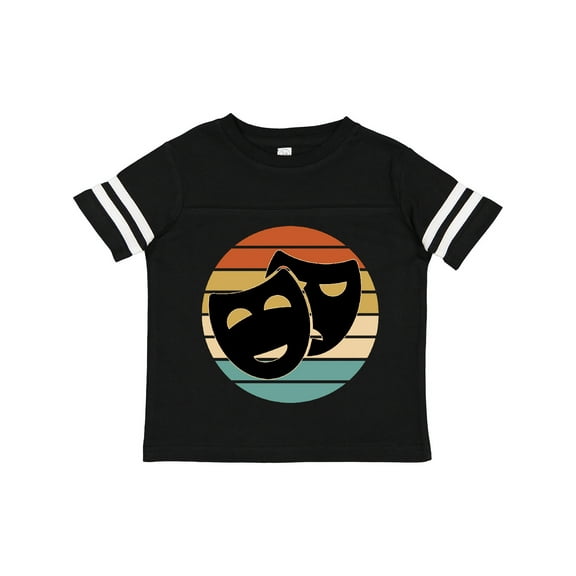 Inktastic Theater Masks Acting Gift Retro Sunset Boys or Girls Toddler T-Shirt