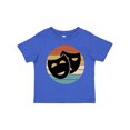 thumbnail image 1 of Inktastic Theater Masks Acting Gift Retro Sunset Boys or Girls Toddler T-Shirt, 1 of 5